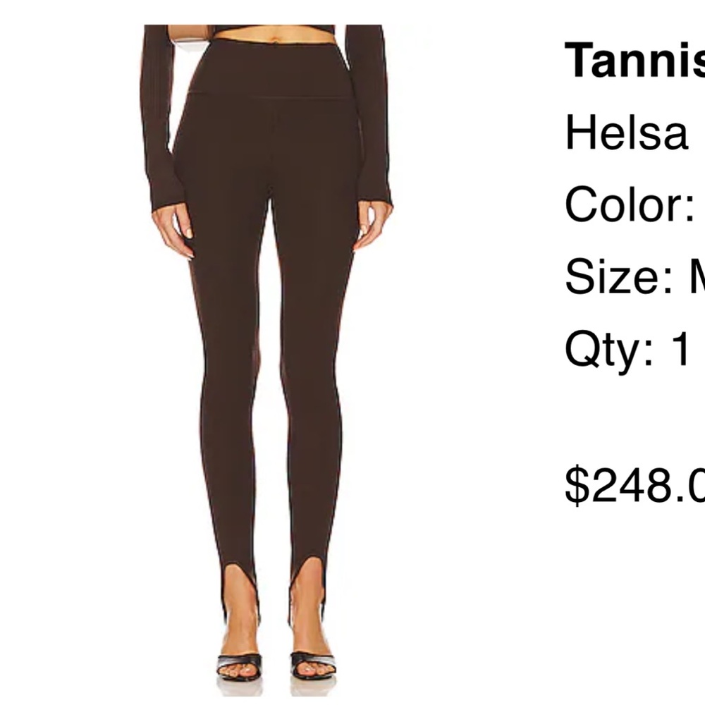 Helsa High-Waist Stirrup Leggings - Black